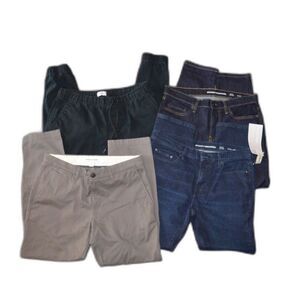 Men's Pants Lot of 4 jeans, Khakis & jogger pant 31x29L 31x28L Old Navy Med